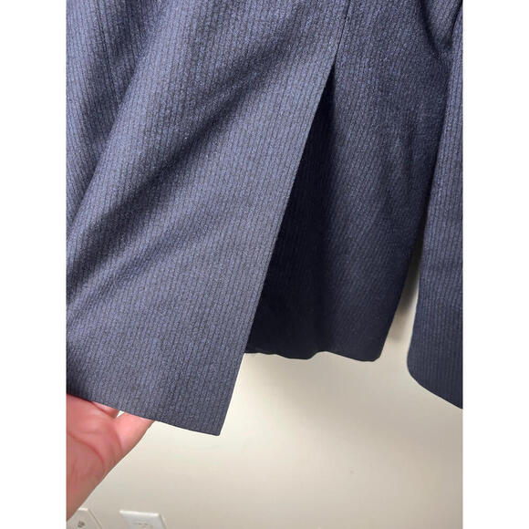 Armani  Collezioni Navy Blue Micro striped  2 Piece Suit Jacket Pants Set - Picture 8 of 16